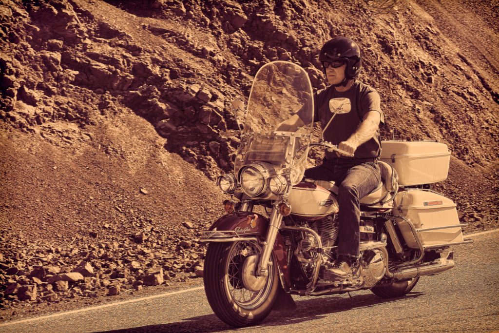 Glenn Bator on Harley Davidson
